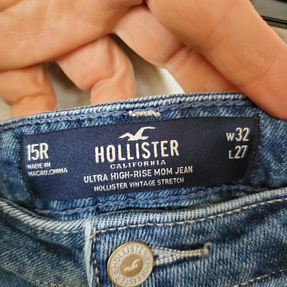 15R 32 Hollister Patchwork Jeans - Picture 7 of 10
